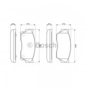 Тормозные колодки Bosch дисковые передние NISSAN 100NX/Pulsar/Sentra/Sunny 0986460997