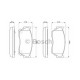 Тормозные колодки Bosch дисковые передние NISSAN 100NX/Pulsar/Sentra/Sunny 0986460997