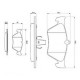 Тормозные колодки Bosch дисковые передние OPEL Calibra/SAAB 900/VAUXHALL Omefa -98 0986461129