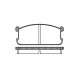 Тормозные колодки Bosch дисковые передние MITSUBISHI Colt/Galant/Lancer -92 0986469550
