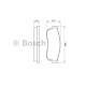 Тормозные колодки Bosch дисковые передние NISSAN Sunny -91|SUBARU Justy|Libero -00 0986469580