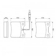 Тормозные колодки Bosch дисковые задние MB V-Class/Vito R >>03 0986494000