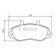Тормозные колодки Bosch дисковые задние OPEL Movano 2.5 D/RENAULT 2.2,2.5,2.8D -03 0986494288