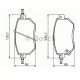 Тормозные колодки Bosch дисковые передние Nissan Murano Z50 Front 0986494366