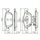 Тормозные колодки Bosch дисковые передние HONDA Accord 2,0-2,2 08 0986494383