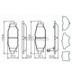 Тормозные колодки Bosch дисковые задние SUBARU Forester/Legacy/Impreza/Outback "R "0 0986494444
