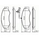 Тормозные колодки Bosch дисковые задние NISSAN/OPEL/RENAULT Movano/Master "R "10 0986494499