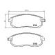 Тормозные колодки Bosch дисковые передние NISSAN Teana J32 F 08 0986494572