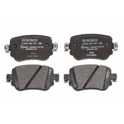 Тормозные колодки Bosch дисковые задние AUDI/SEAT/SKODA/VW R 0986494797 Тормозные колодки Bosch дисковые задние AUDI/SEAT/SKODA/VW R 0986494797