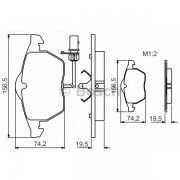 Тормозные колодки Bosch дисковые передние AUDI/VW A4/A6/S6/Passat F 1.8-2.6 >>05 0986495232