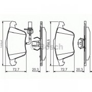 Тормозные колодки Bosch дисковые передние AUDI S4/A6/A4/A8 F  >>07 PR2 0986495272