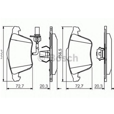 Тормозные колодки Bosch дисковые передние AUDI S4/A6/A4/A8 F  >>07 PR2 0986495272