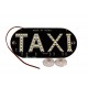 Светодиодная табличка "TAXI"  салонная на присосках, цвет - белый, 12v