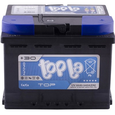 Автомобильный аккумулятор Topla 66 Ah/12V TOP Euro (0) (118666)