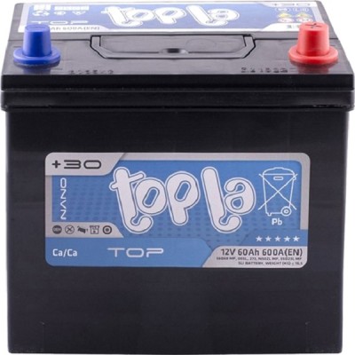 Автомобильный аккумулятор Topla 60 Ah/12V Top/Energy Japan Euro (0) 56068 (118860)
