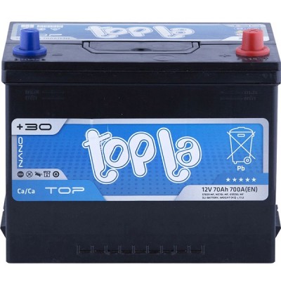 Автомобильный аккумулятор Topla 70 Ah/12V Top/Energy Japan Euro (0) 57029 (118870)