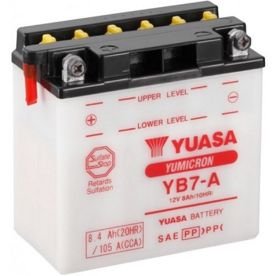 Мото аккумулятор Yuasa 8.4 Ah/12V YuMicron Battery (сухозаряжений) (YB7-A)