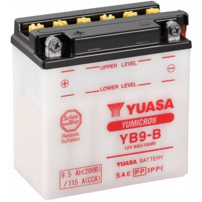 Мото аккумулятор Yuasa 9.5 Ah/12V YuMicron Battery (сухозаряжений) (YB9-B)
