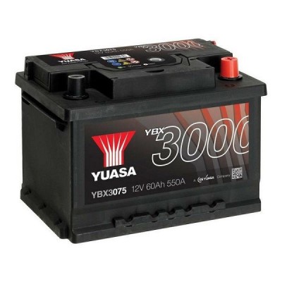 Автомобильный аккумулятор Yuasa  60 Ah/12V SMF Battery (0) (YBX3075)