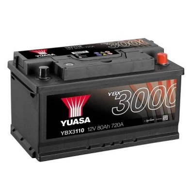 Автомобильный аккумулятор Yuasa 80 Ah/12V SMF Battery (0) (YBX3110)
