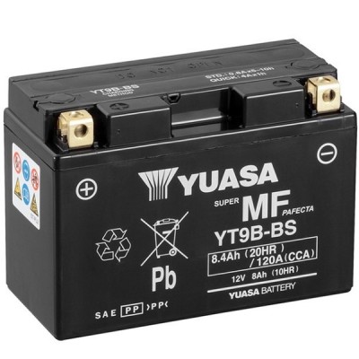 Мото аккумулятор Yuasa 8 Ah/12V MF VRLA Battery AGM (сухозаряжений) (YT9B-BS)