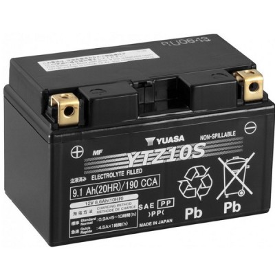 Мото аккумулятор Yuasa 9.1 Ah/12V High Performance MF VRLA Battery (GEL) (YTZ10S) Мото аккумулятор Yuasa 9.1 Ah/12V High Performance MF VRLA Battery (GEL) (YTZ10S)