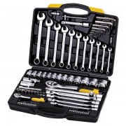 Набор ключей и насадок торцевых MasterTool 1/4" и 1/2" Cr-V 77 шт (78-5077)