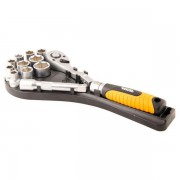 Набор насадок торцевых MasterTool CrV 1/2” с трещоткой 12ед. (78-1213)