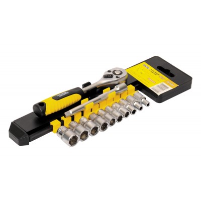 Набор насадок Mastertool 1/4" с трещоткой 12ед. (78-1412)