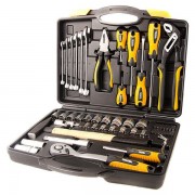 Набор инструментов и насадок торцевых MasterTool CrV 1/4" и 1/2" 56 предметов (78-5156)