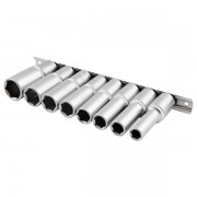 Набор головок шестигранных 1/2" Mastertool - 8 шт., удлиненные 10-22 мм (78-1208)