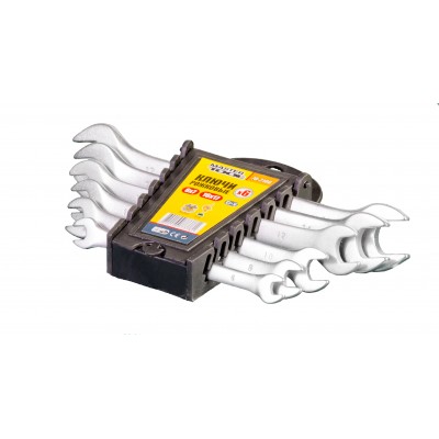 Ключи рожковые MasterTool набор 6шт (6х7 TO 16х17) SS (70-2106)