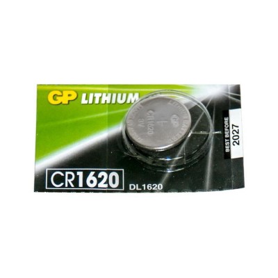 Батарейка GP дисковая Lithium Button Cell 3.0V CR1620-7U5 литиевая