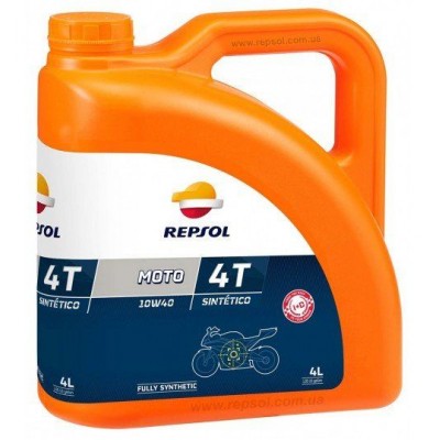 Масло моторное 4Т Repsol MOTO SINTETICO 4T 10W-40, 4л / RP163N54