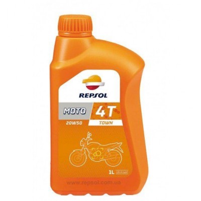 Масло моторное 4Т Repsol MOTO TOWN 4T 20W-50, 1л / RP169Q51