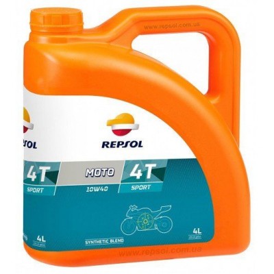 Масло моторное 4Т Repsol MOTO SPORT 4T 10W-40, 4л / RP180N54