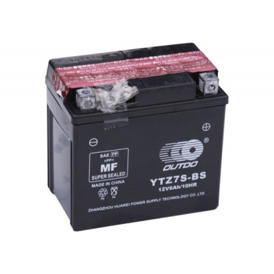 Мото аккумулятор Outdo 6 Ah UTZ7S (MF)/(10х) HCOG6N-1