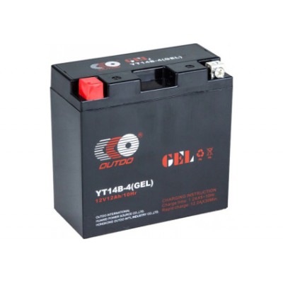Мото аккумулятор Outdo 12 Ah YT14B - 4 (GEL)/(8х) HCOG-12N-0