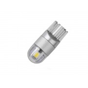 Светодиодная лампа AllLight T10  2 диода 3528 ЛИНЗА W2,1x9,5d 12V WHITE (серая основа)