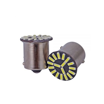 Светодиодная лампа AllLight T25 18 диодов 4014 BA15S 12V WHITE