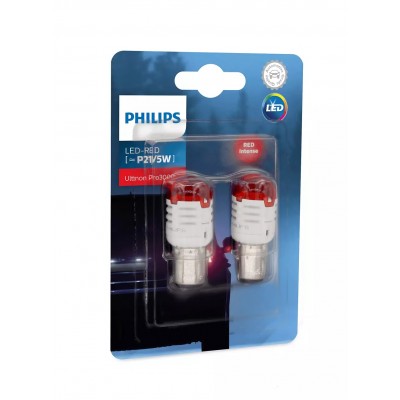 Комплект светодиодных ламп Philips 11499U30RB2 P21/5 LED 12V Ultinon Pro3000 RED