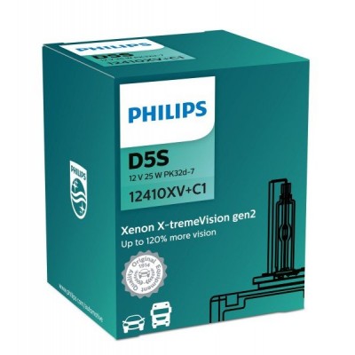 Ксеноновая лампа Philips Xenon D5S X-treme Vision gen2 12410XVC1 +150% Ксеноновая лампа Philips Xenon D5S X-treme Vision gen2 12410XVC1 +150%