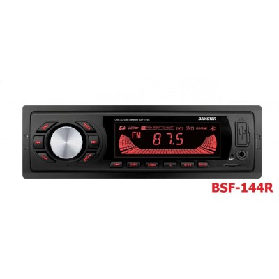 Магнитола BAXSTER BSF-144 red (без диска)