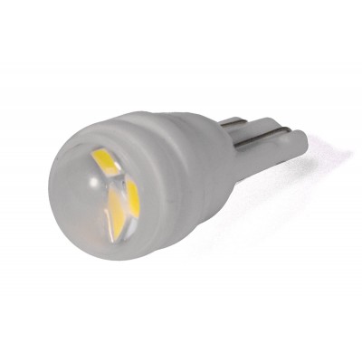 Светодиодная лампа StarLight T10 3 диода SMD-2835 12V 0.5W WHITE прозрачная линза CERAMIC