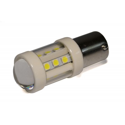 Светодиодная лампа StarLight T25 18 диодов SMD 12-24V 6.5W WHITE прозрачная линза