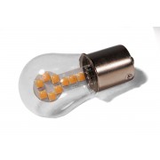 Светодиодная лампа StarLight T25 18 диодов SMD 3030 12V 1.5W AMBER в стеклянной колбе