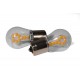Светодиодная лампа StarLight T25 18 диодов SMD 3030 12V 1.5W AMBER в стеклянной колбе