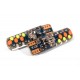 Светодиодная лампа StarLight T10 12 диодов 12V СОВ / crystal MULTICOLOR / печатная плата