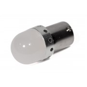 Светодиодная лампа StarLight T25 15 диодов 4014 12V 1W WHITE матовая линза с металическим ободом
