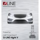 Комплект LED ламп QLine Hight V H4 H/L 6000K (2шт.)